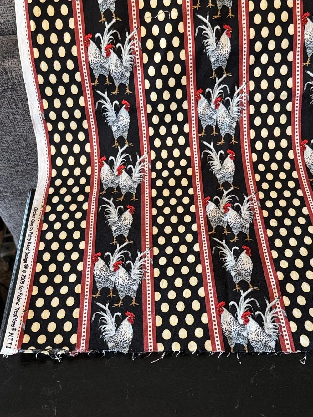Fabric To Make Placements -Chicken Coop Fabric by Patty Reed Design -Sewing
